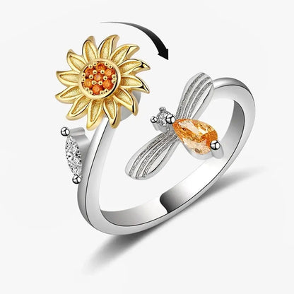 Ulrich Sunflower Bee Fidget Ring Gifts