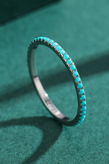 Ulrich 925 Sterling Silver Artificial Turquoise Ring